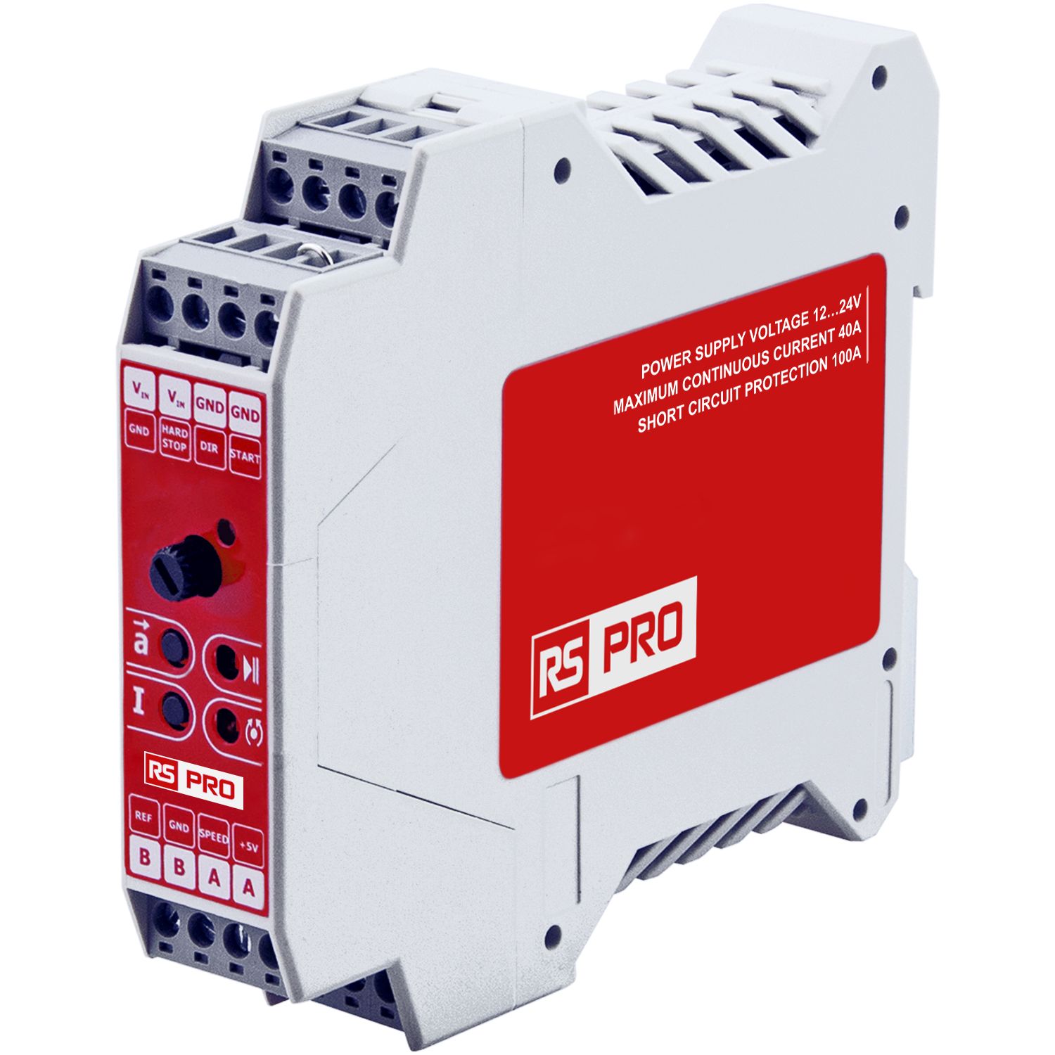 RS PRO 960 W DC Motor Controller, 12 to 24 V dc, 1 Phase, 40 A, Speed Controller Function