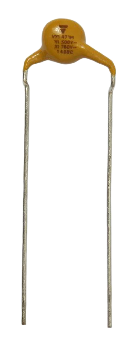 Vishay Single Layer Ceramic Capacitor (SLCC) 2.2nF 500 (Y1) V ac, 760 (X1) V ac ±20% Y5U Dielectric, VY1, Through Hole