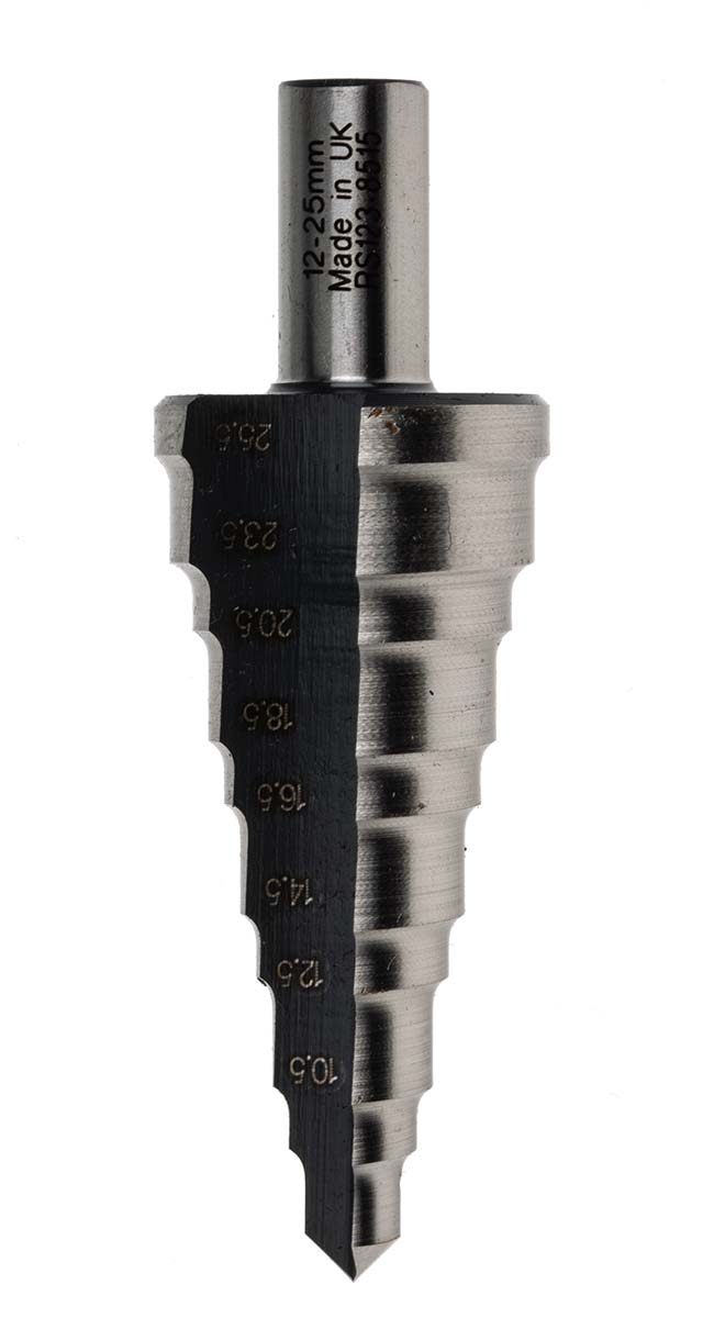RS PRO HSS Step Drill Bit 15mm x 25mm
