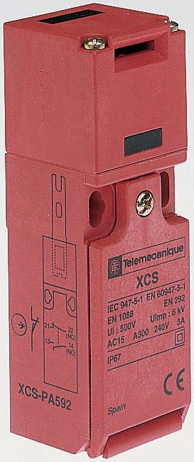 Telemecanique Sensors XCSTA Safety Interlock Switch, 3NC, Keyed, Glass Fibre Reinforced Nylon