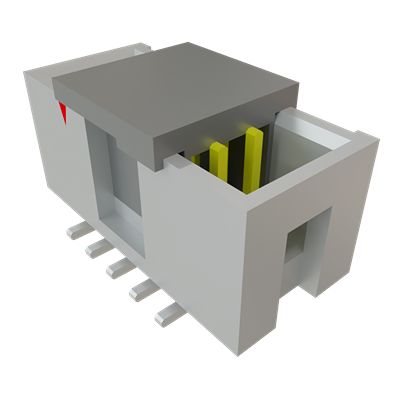 Samtec HTST Series Right Angle Surface, Through Hole PCB Header, 10 Contact(s), 2.54 mm Pitch, 2 Row, Shrouded
