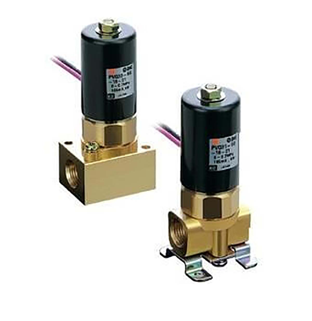 SMC Solenoid Valve PVQ31-5G-40-01F, 2 Port, NC, 24 V dc 1/8 in