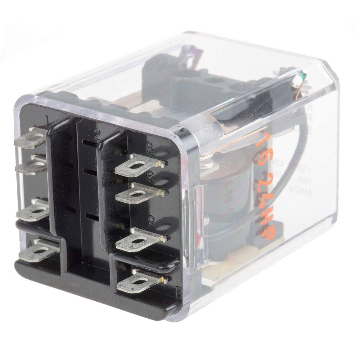 TE Connectivity Plug In Power Relay, 5V dc Coil, 10A Switching Current, DPDT