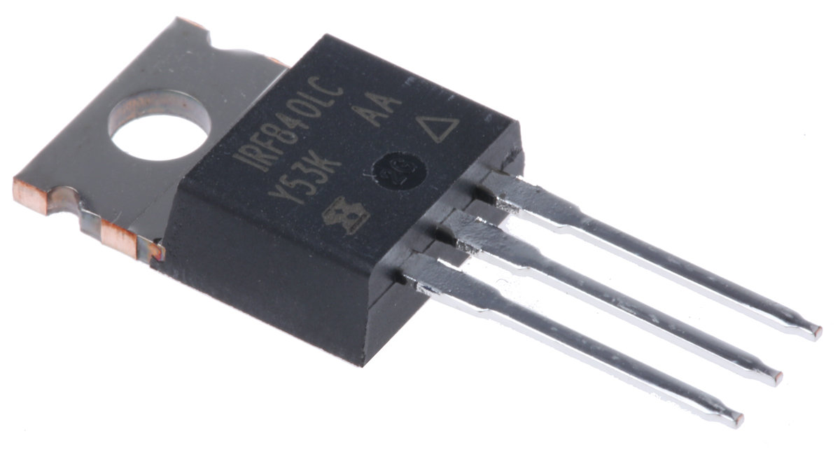 Vishay IRF840LC Type N-Channel MOSFET, 8 A, 500 V Enhancement, 3-Pin TO-220 IRF840LCPBF