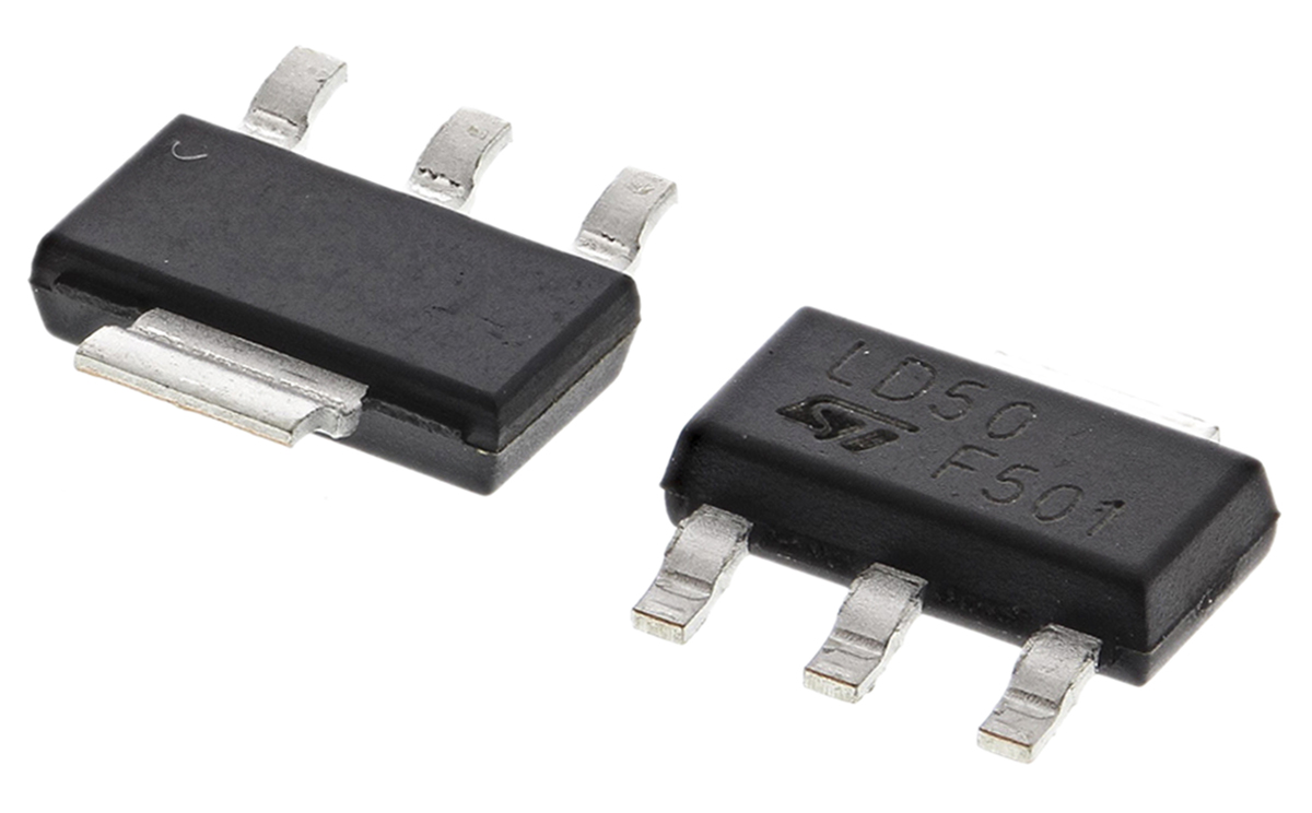 STMicroelectronics LD1117S50TR, Voltage Regulator 15V SOT-223 4-Pin