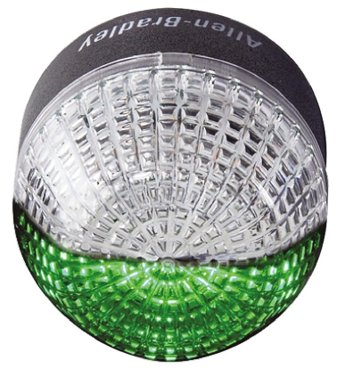 Allen Bradley 855P Series Green, Red Strobe Beacon, 24 V ac/dc, Panel Mount, LED Bulb
