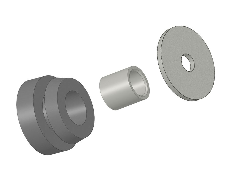 FIBET Circular Anti Vibration Mount with 100daN Compression Load