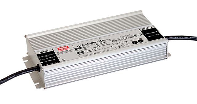 MEAN WELL LED Driver, 24V Output, 480W Output, 20A Output, Constant Current / Constant Voltage Dimmable