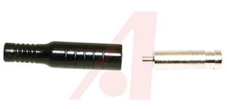 Mueller Electric Black Female Banana Socket, 4 mm Connector, Crimp, Solder Termination, 15A, 5000V dc, Nickel Plating
