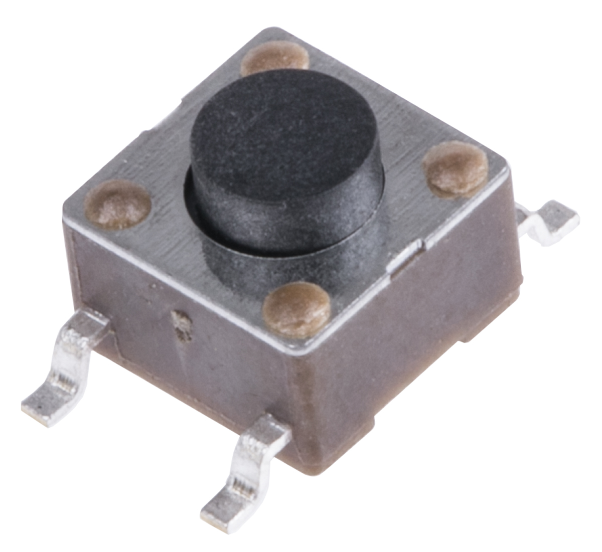 TE Connectivity Black Button Tactile Switch, SPST 50 mA @ 24 V dc 1.4mm Surface Mount