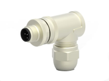 TE Connectivity Circular Connector, 5 Contacts, Cable, M12 Connector, Plug, Male, IP67, T411 Series