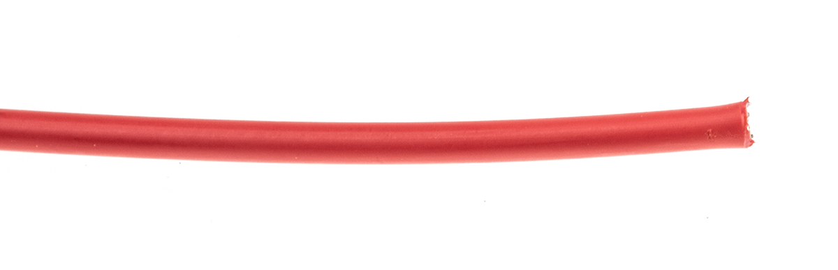 TE Connectivity FlexLite Series Red 0.5 mm² Equipment Wire, 20 AWG, 19/0.19 mm, 100m, Polyolefin Insulation,