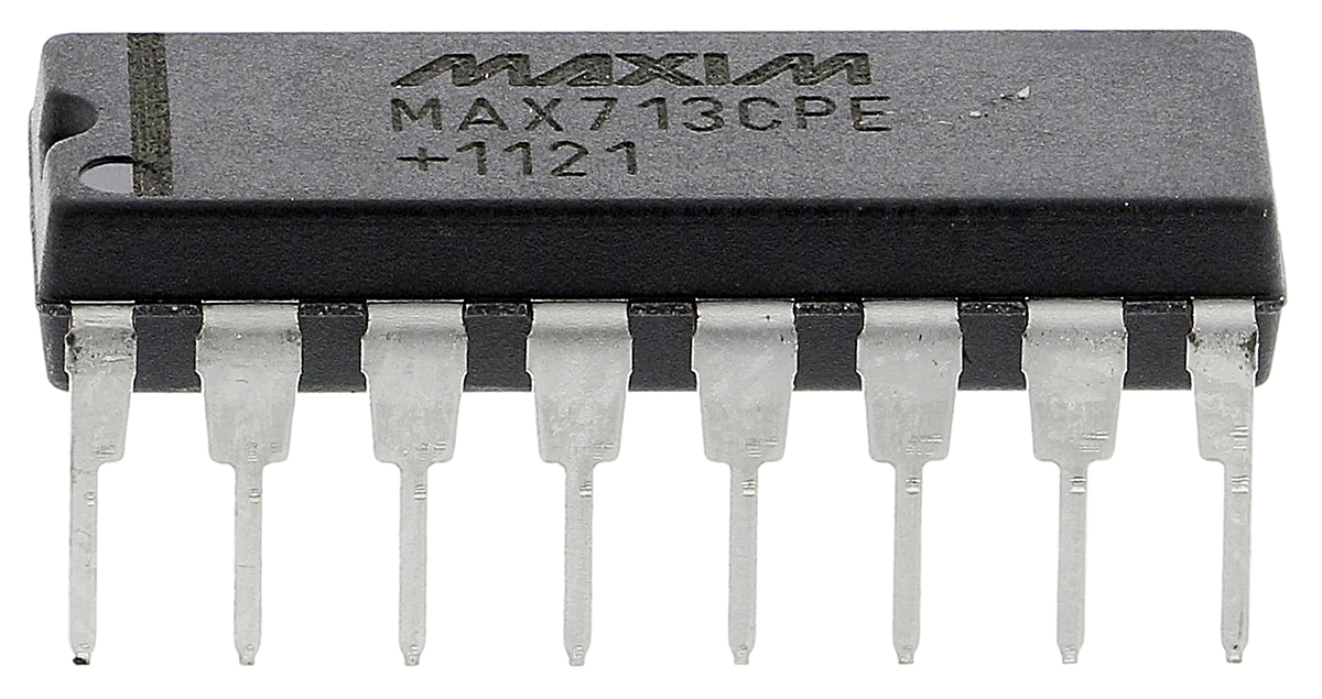 Maxim Integrated MAX713CPE+, Battery Charge Controller IC Nickel-Cadmium, Nickel-Metal Hydride, 4.5 V to 5.5 V Input,