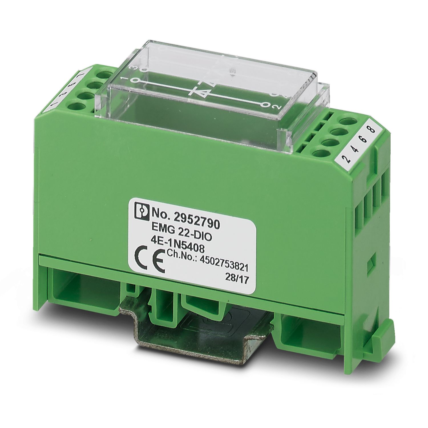 Phoenix Contact Surge Protector, 250V ac, DIN Rail Mount