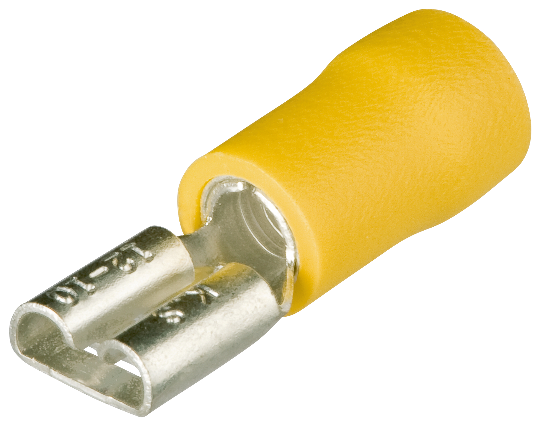 Knipex 97 99 0 Yellow Insulated Socket Spade Connector, 4mm² to 6mm²