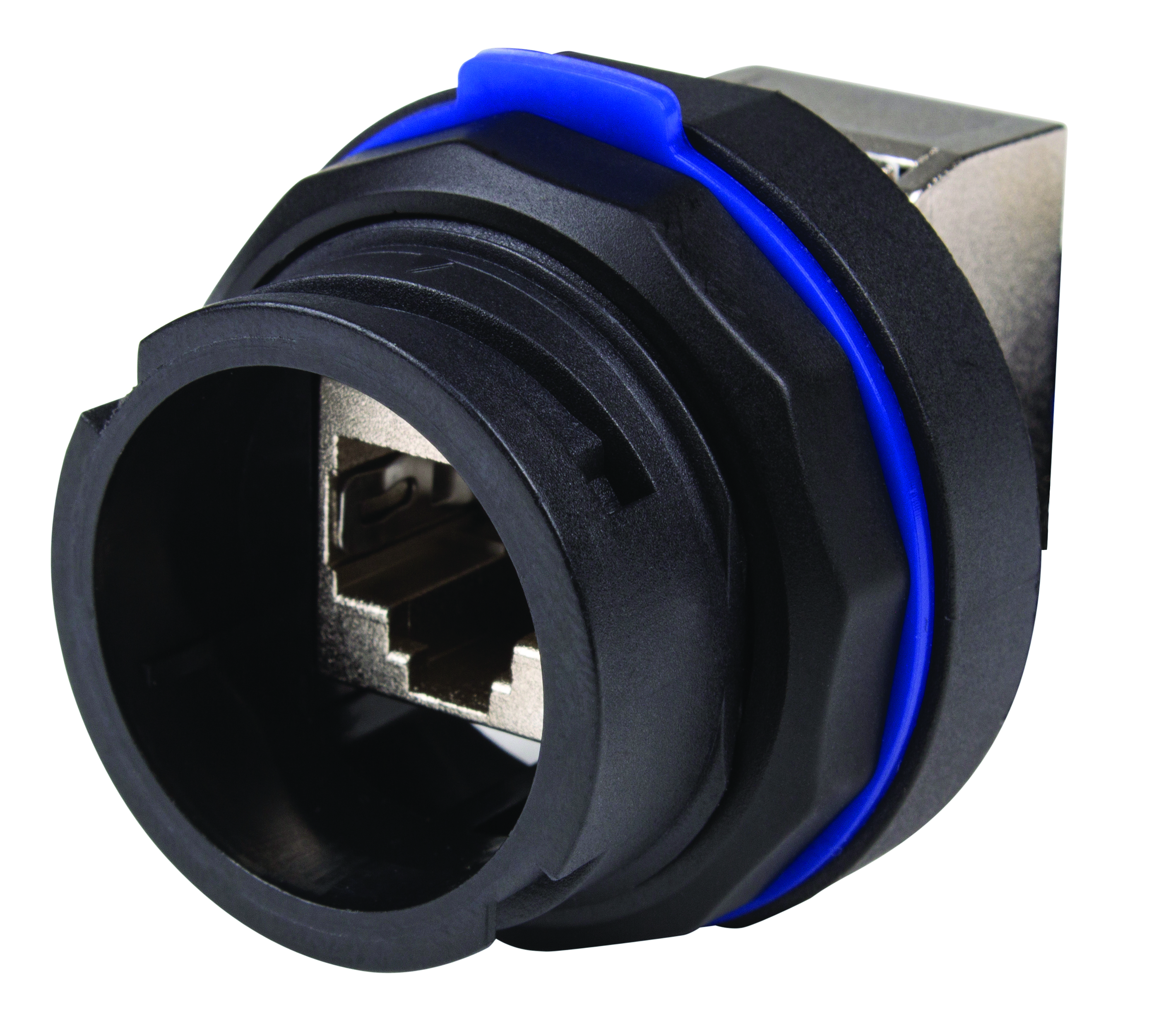 AXINDUS Female Ethernet Connector, Box Mount, Cat6a 1 Port 1 -Way