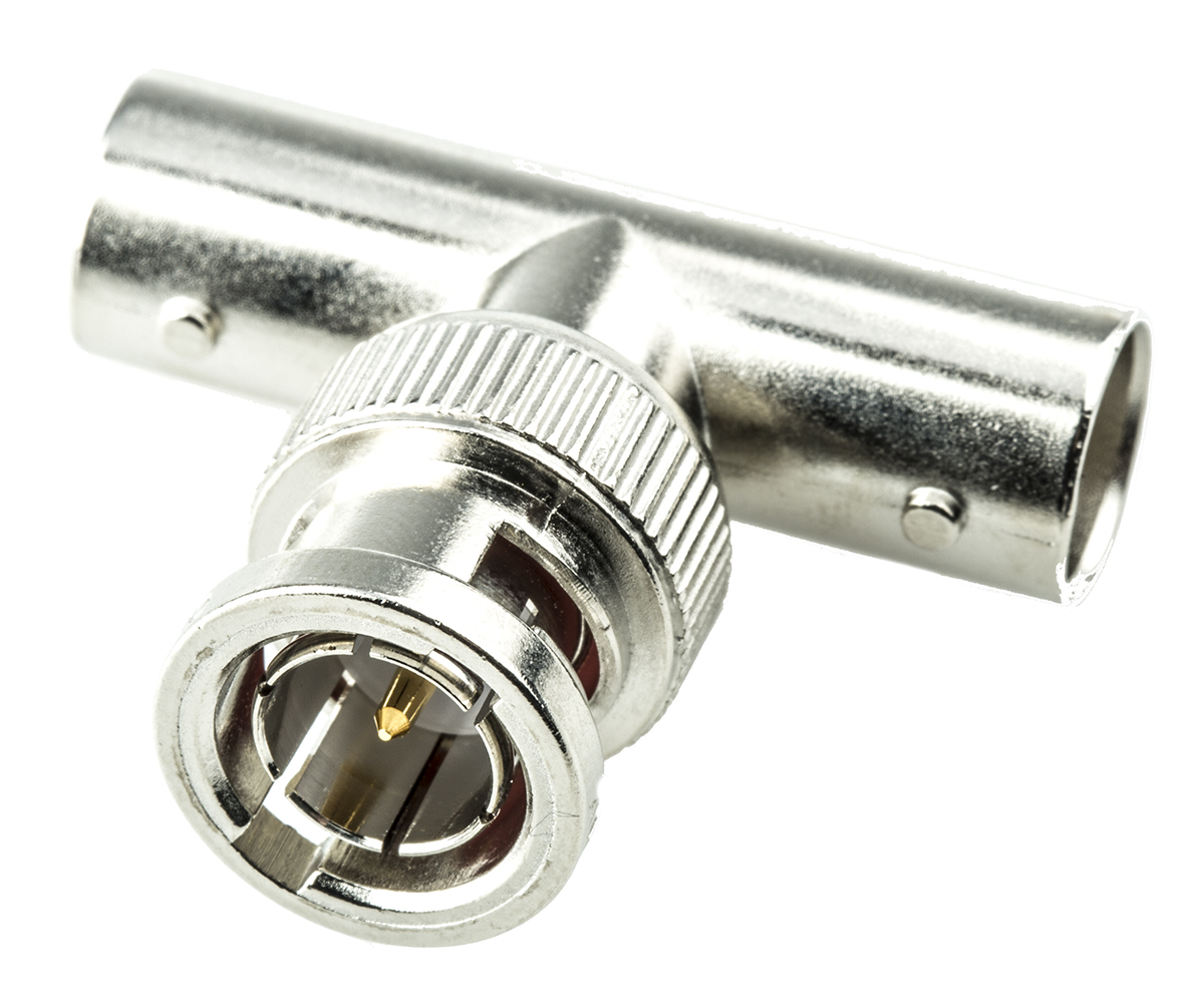 Amphenol RF Tee 75Ω RF Adapter BNC Plug to BNC Socket 1GHz