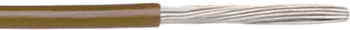 RS PRO Brown 1.3mm² Hook Up Wire, 16 AWG, 26/0.25mm, 30.5m, MPPE Insulation