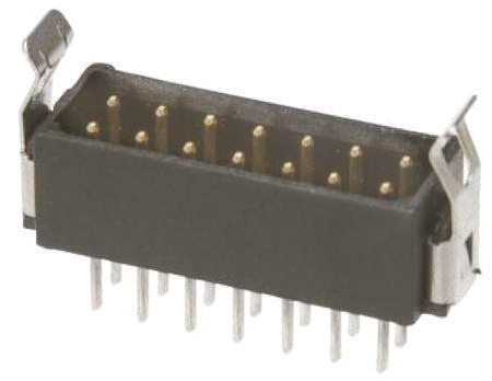 HARWIN Datamate L-Tek Series Straight Through Hole PCB Header, 34 Contact(s), 2 mm Pitch, 2 Row, Shrouded