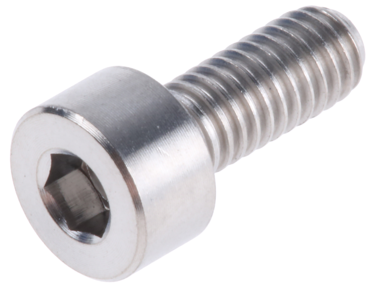 RS PRO Titanium Alloy Hex Socket Cap Screw, DIN 912, M4 x 10mm