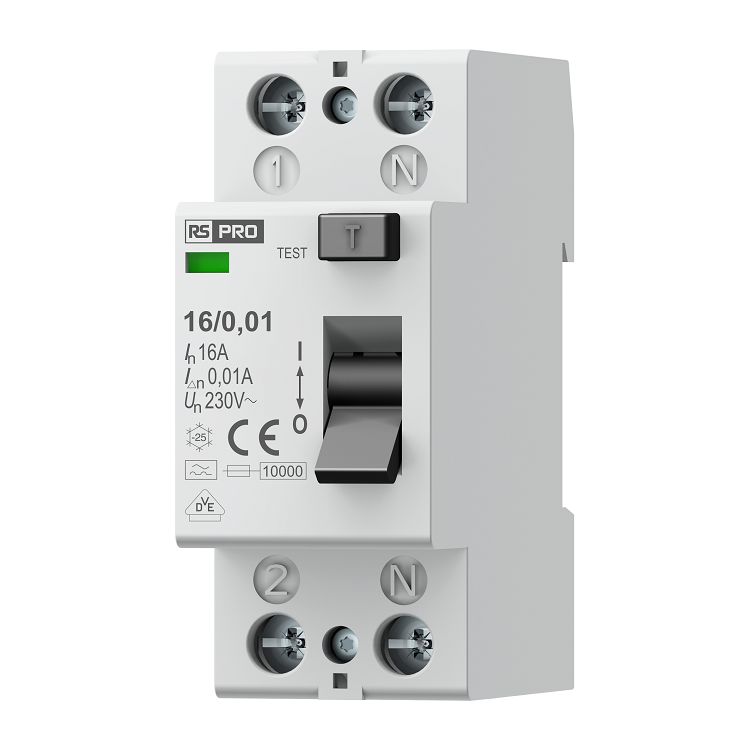 RS PRO Residential RCCBs, 16A, 2 Pole, 10mA, Type A, 230V