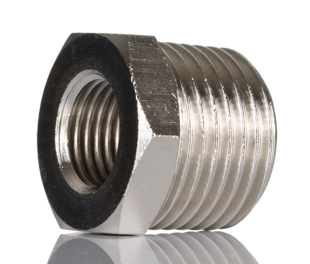 SMC Straight Threaded Adaptor, R 1/2 Male to R 1/4 Female, Threaded Connection Style