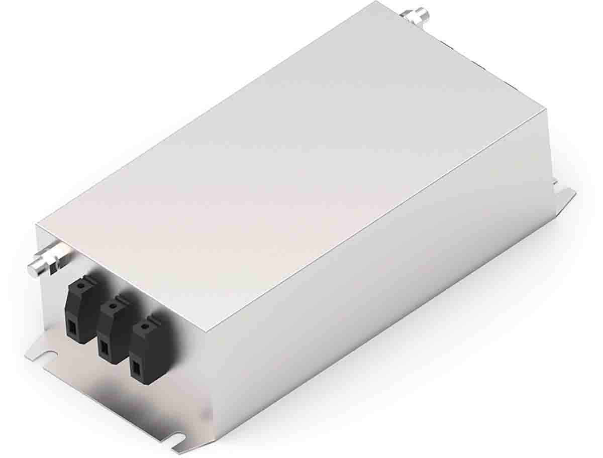 TE Connectivity, KEM 60A 520 V ac 50 → 60Hz, Chassis Mount EMI Filter, Terminal Block 3 Phase