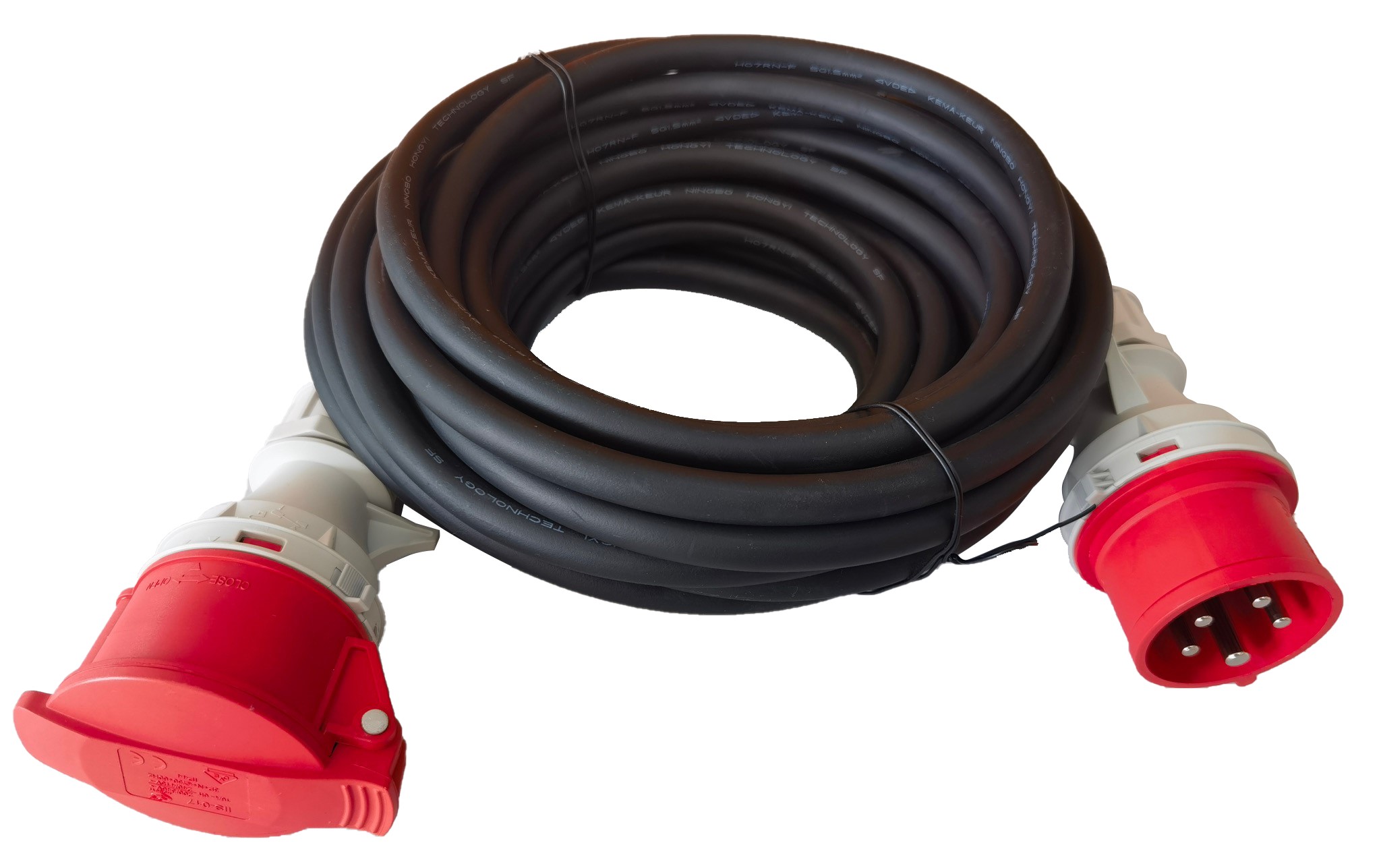 RS PRO 10m 1 Socket CEE Extension Lead, 400 V, IP44