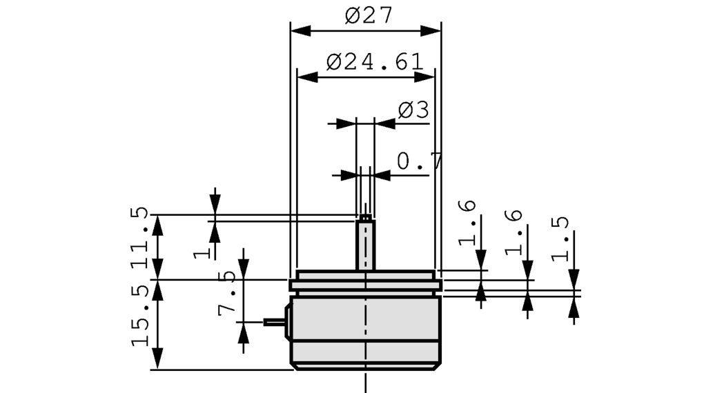 Novotechnik P-2501 Series Position Sensor