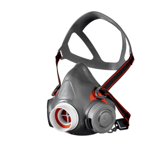3M 7000077080 Series Half-Type Respirator Mask, Size M