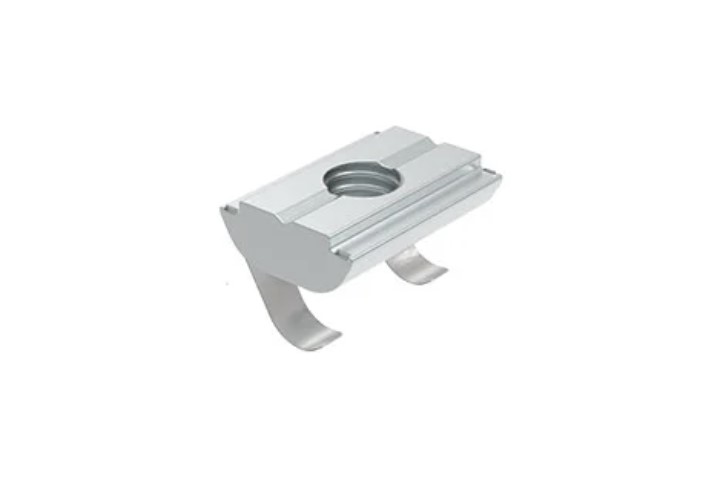 RS PRO M8 Sliding Block, Connecting Component, Strut Profile 30 mm, Groove Size 8mm, Round Tube Size M8