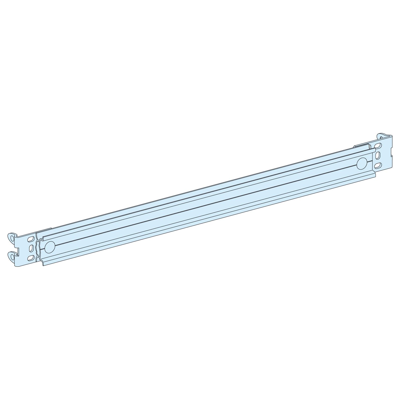 Schneider Electric PrismaSeT Series Metal Rail for Use with PrismaSeT PrismaSeT P, 629 x 39 x 40mm