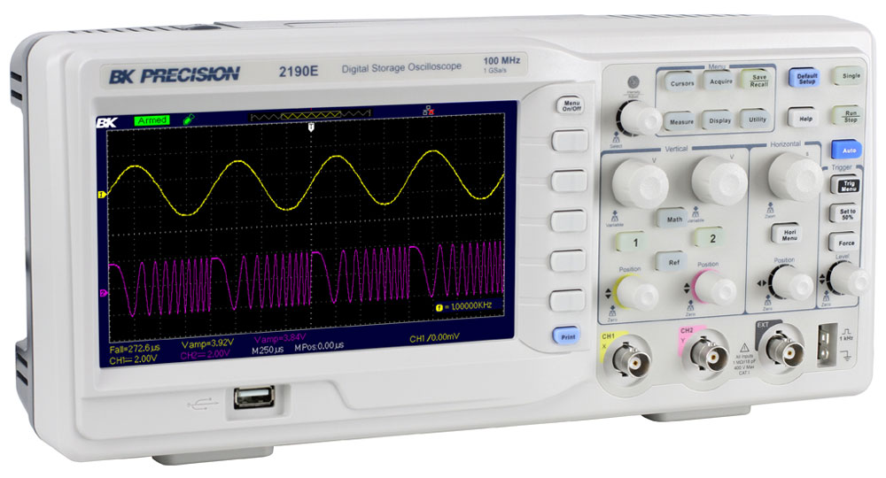 BK Precision BK2190E 2190E Series, 100MHz Bench Oscilloscope, 2 Analogue Channels