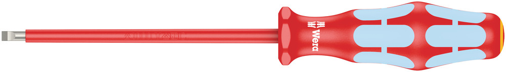 Wera Slotted Insulated Screwdriver, 4 mm Tip, VDE/1000V