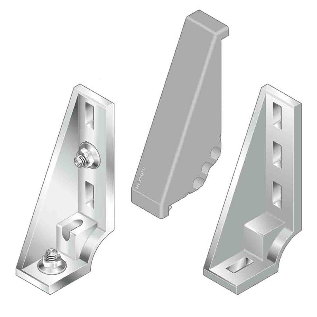 Bosch Rexroth Angular Cover Cap, Connecting Component, Strut Profile 40 mm, Groove Size 10mm