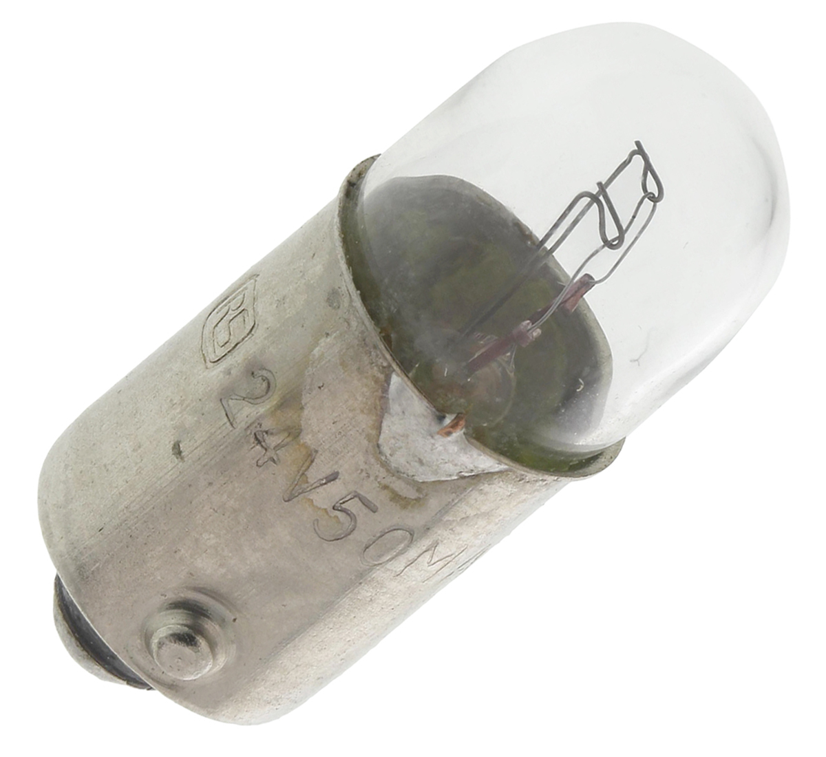 RS PRO BA9s Indicator Light, Clear, 24 V, 50 mA, 10000h