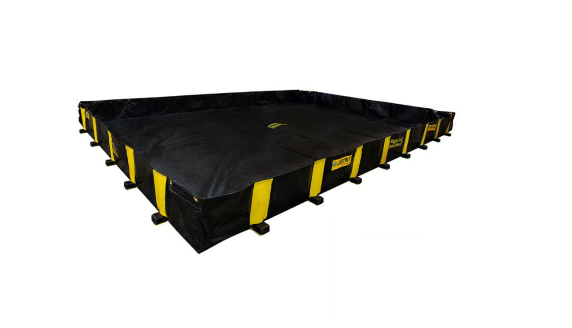 Justrite PVC Coated Fabric Spill Berm for Spill Control, 1120.6g Capacity