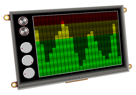 4D Systems SK-70DT TFT LCD Colour Display / Touch Screen, 7in, 800 x 480pixels