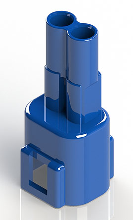 EDAC Wire to Wire Connector Cable Mount Plug, 2P, Crimp Termination, 10A, 300 V