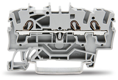 WAGO 2002-1301 TOPJOB S, 2002 Series Grey, 2.5mm², Single-Level, Push-In Cage Clamp Termination, ATEX, IECEx