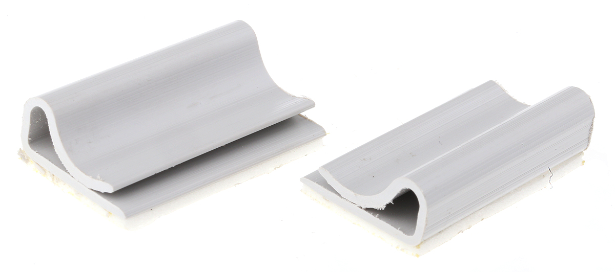 Essentra White Noryl cable clamp
