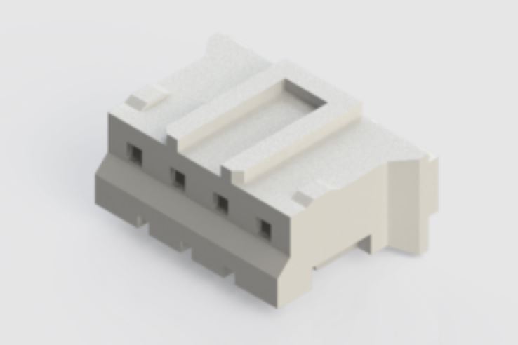 EDAC Female Crimp Connector Housing, 2mm Pitch, 4 Way, 1 Row