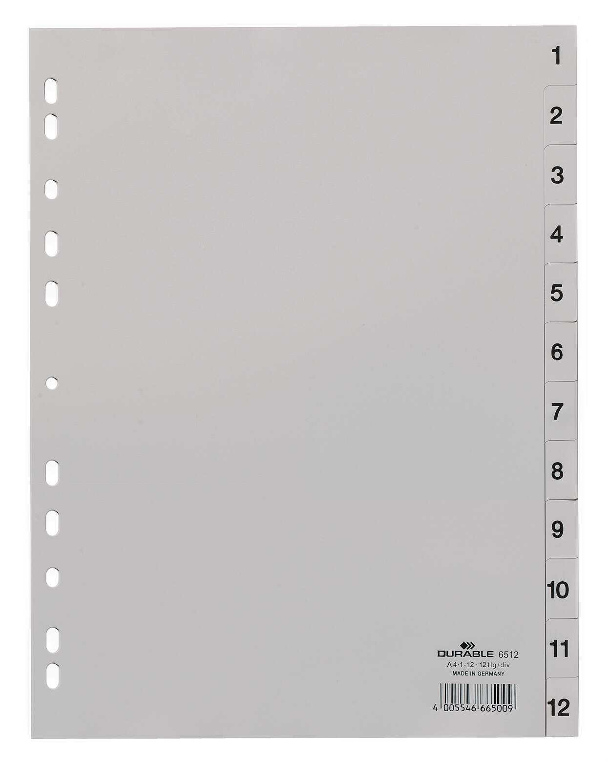Durable Grey A4 File Divider