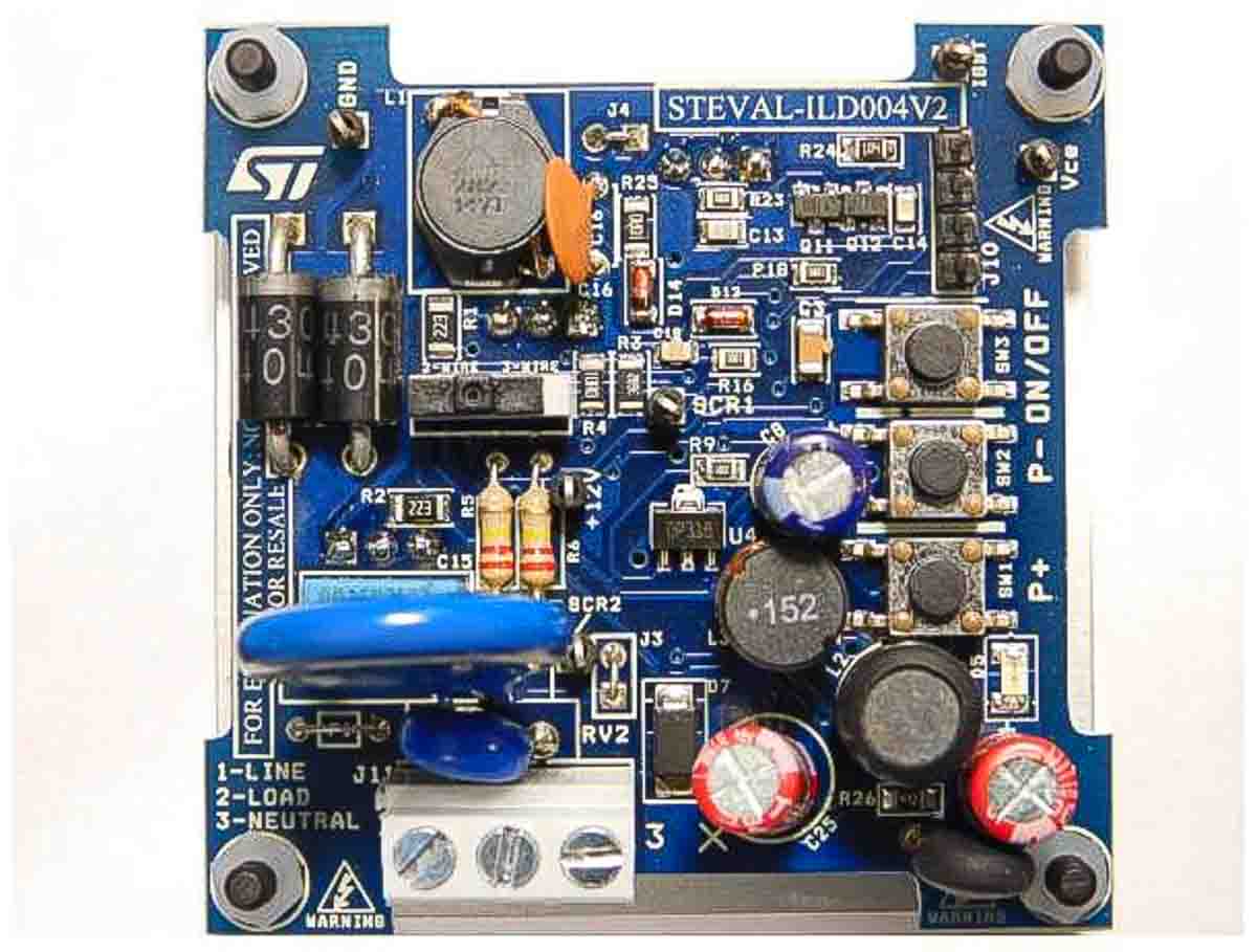 STMicroelectronics Evaluation Board Power Management for STM8S103F2 for Halogen and Low-Consumption Lamps