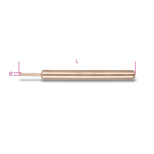 BETA 1-Piece Punch Set, 3 mm Shank, 110 mm Overall
