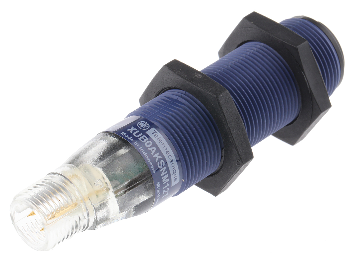Telemecanique Sensors Through Beam Photoelectric Sensor, Barrel Sensor, 15 m Detection Range