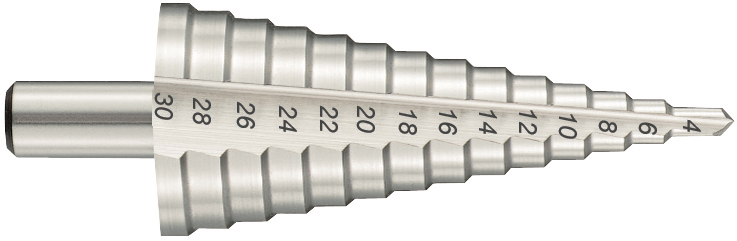 Tivoly High Speed Steel Step Drill Bit 4mm x 30mm