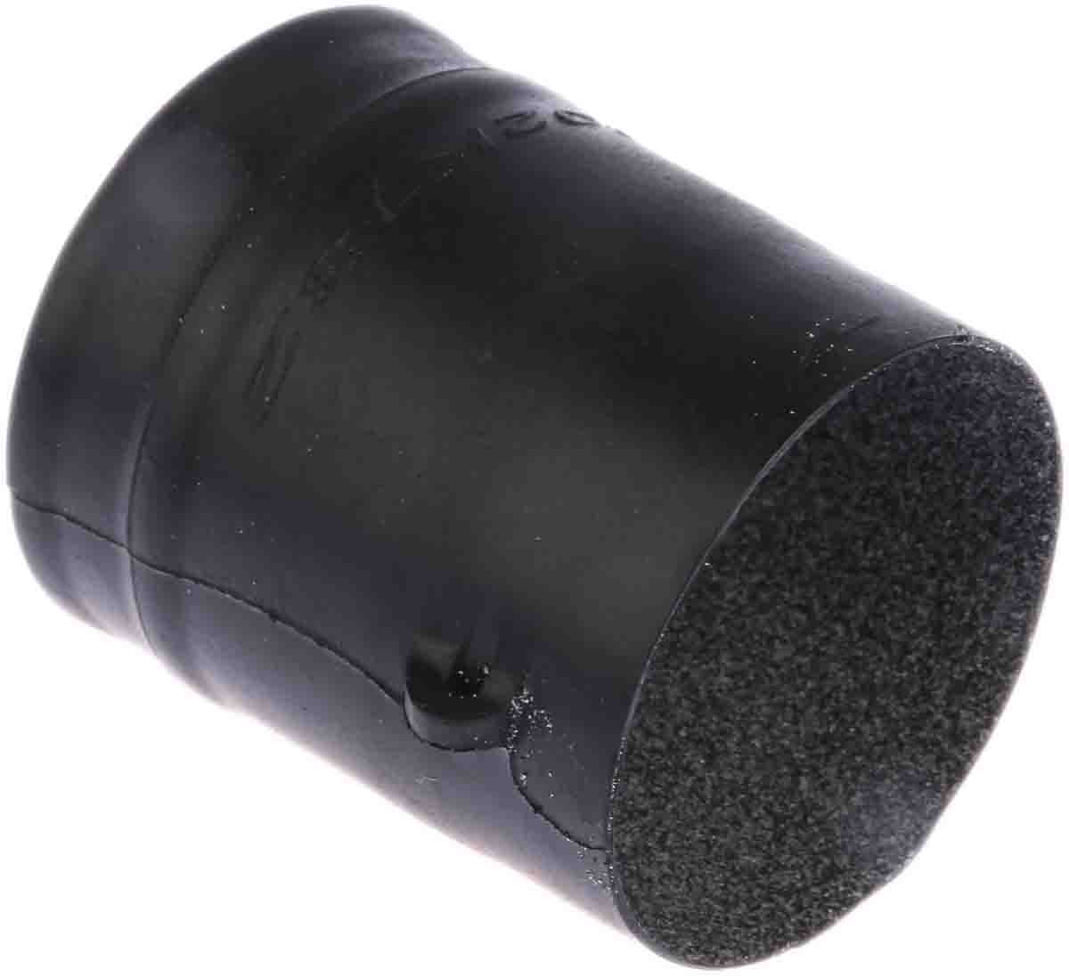 TE Connectivity Straight Black, Fluid Resistant Elastomer Adhesive Lined, 30mm