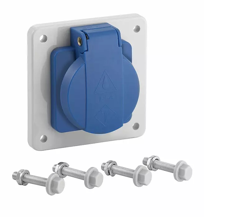 Spelsberg AK3 Series Socket for Use with Small Distribution Boards, 75 x 75 x 29mm