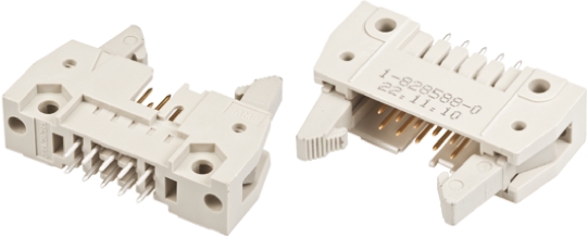 TE Connectivity AMP-LATCH Series Straight Through Hole PCB Header, 14 Contact(s), 2.54 mm Pitch, 2 Row, Shrouded